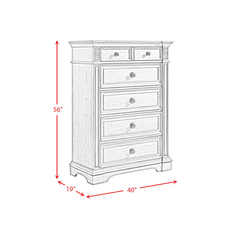 Glenmore - 5-Drawer Chest - Aged Gray