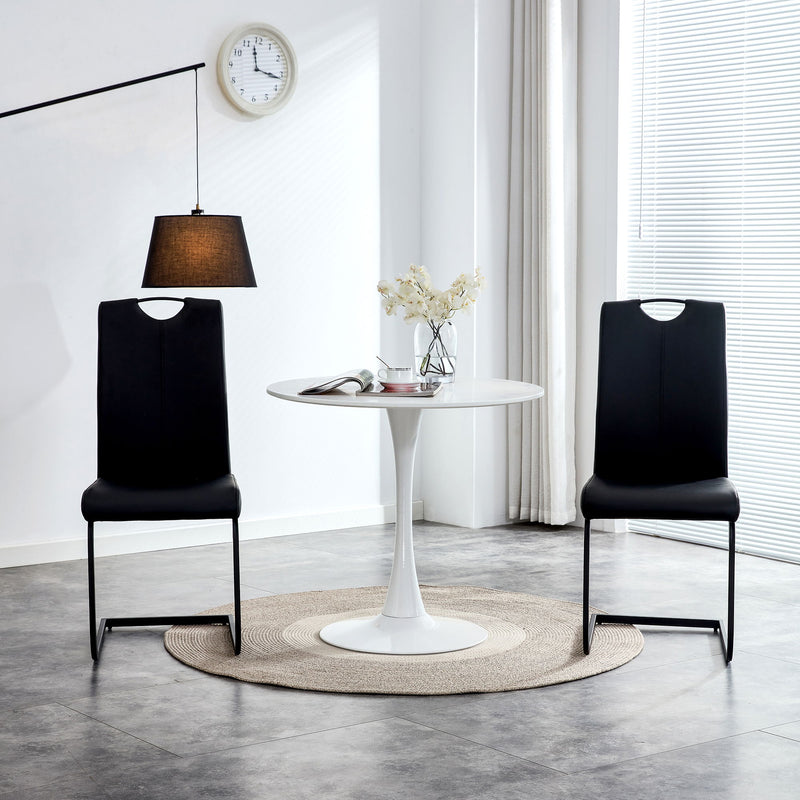 Dining Chairs With Metal Legs (Set of 2)