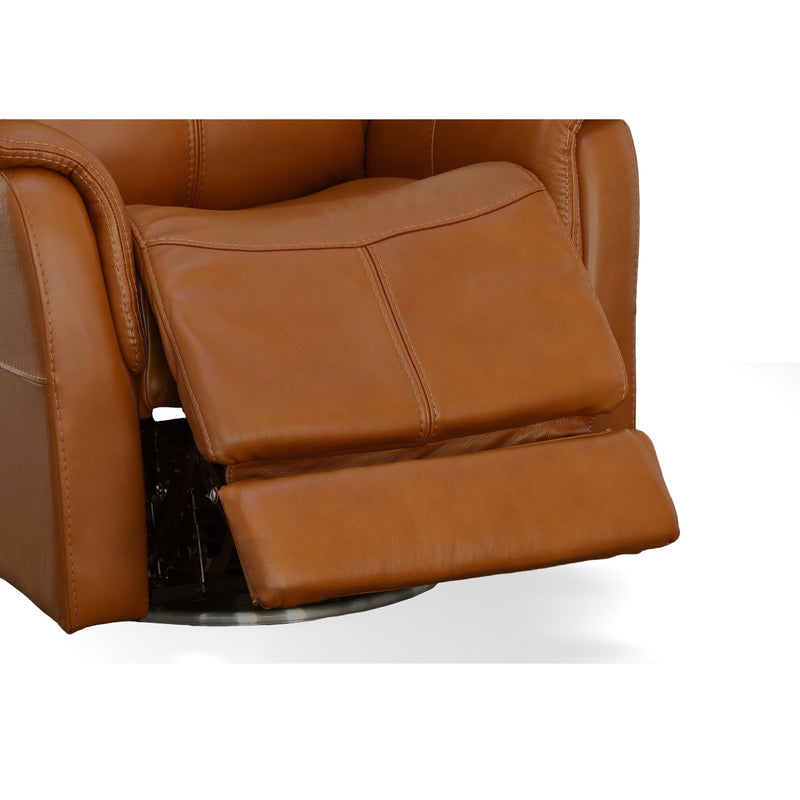 View - Swivel Power Recliner with Power Headrest & Lumbar