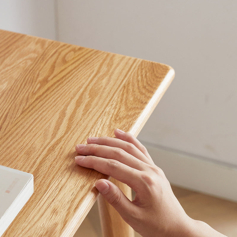 Computer Study, Work Desk Dressing Table Slim With Drawer - Oak Natural