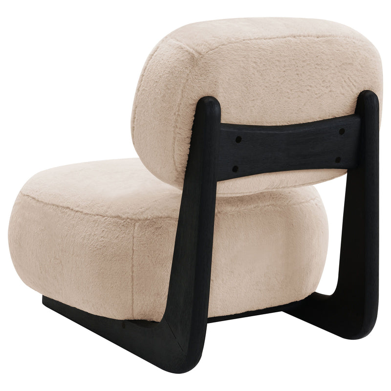 Duffie - Upholstered Armless Accent Chair - Camel