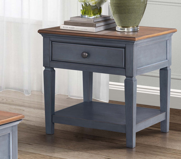 Americana - 24" End Table - Blue