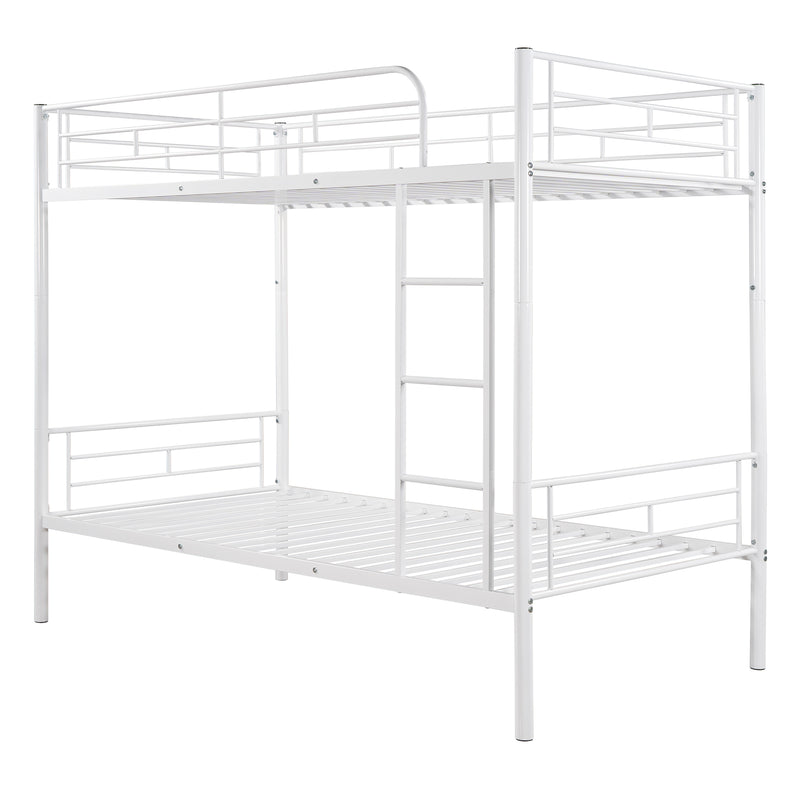 Twin Over Twin Metal Bunk Bed (White)( old sku: MF189201KAA )