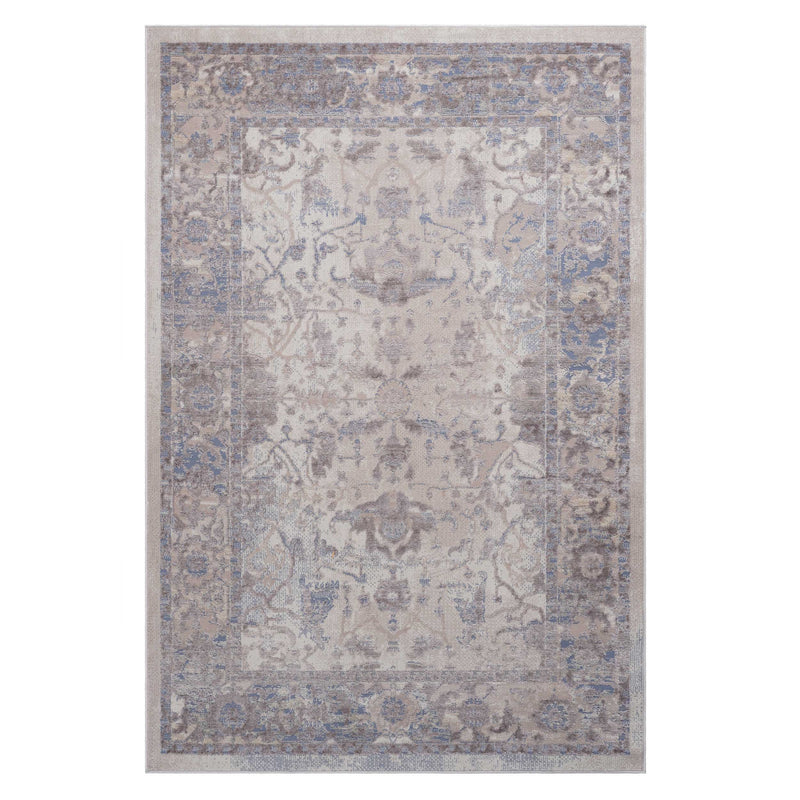 6' x 9' Traditional Non-Shedding Living Room Bedroom Dining Home Office Stylish And Stain Resistant Area Rug - Brown / Beige