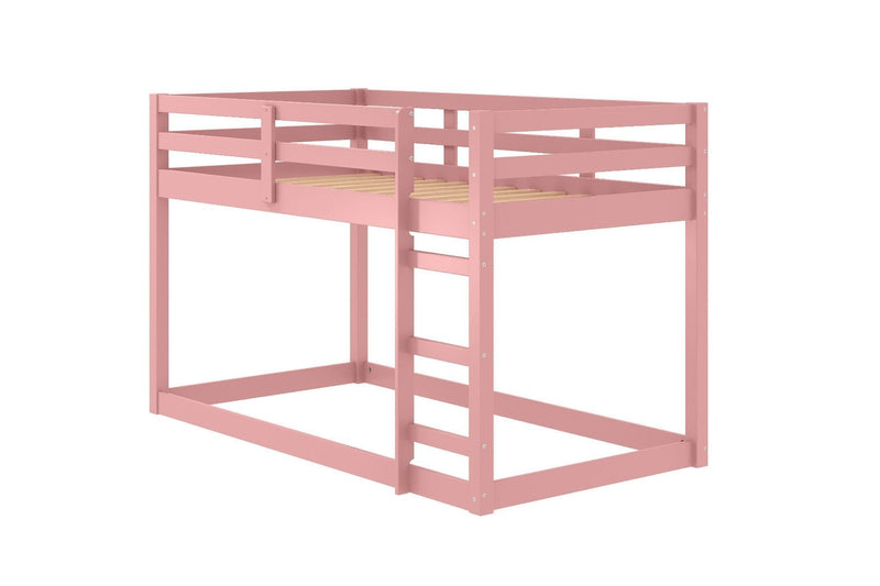 ACME Gaston II Twin Loft Bed in Pink Finish BD00768