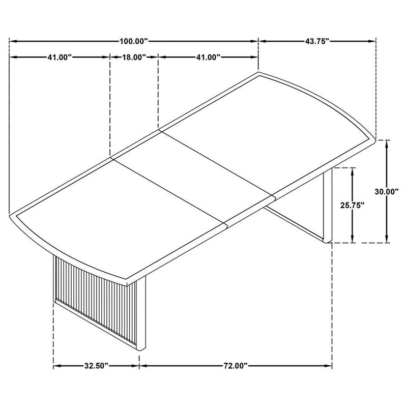 Brookmead - Rectangular Dining Table With 18" Removable Extension Leaf - Black