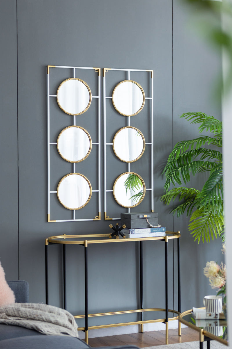 Frame With Mirror - Gold / White