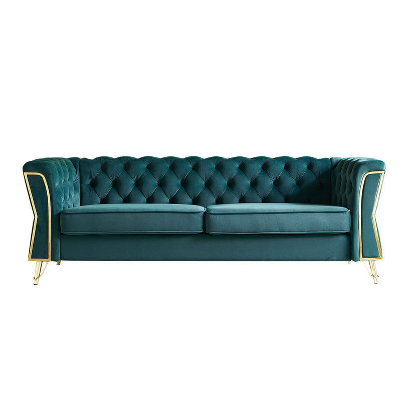 Modern Tufted Velvet Sofa For Living Room