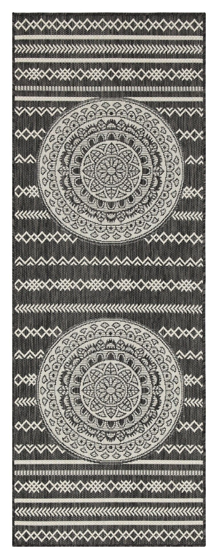 Sunshine - 5'3" X 7'3" Indoor / Outdoor Area Rug - Anthracite - Polypropylene