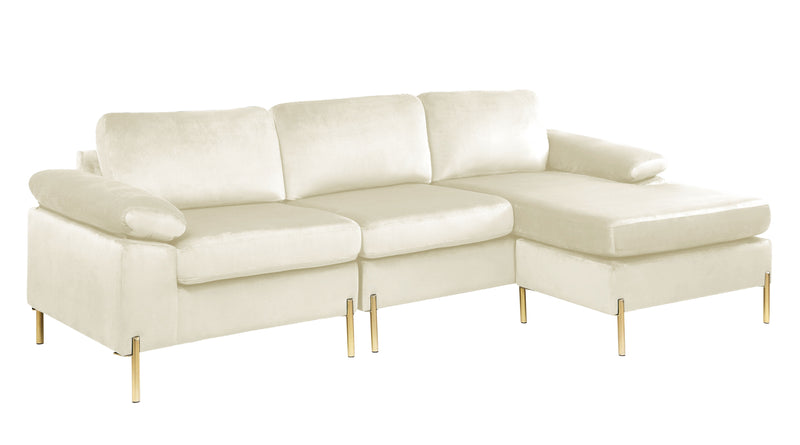 Shannon - Velvet Sectional Sofa With Chaise