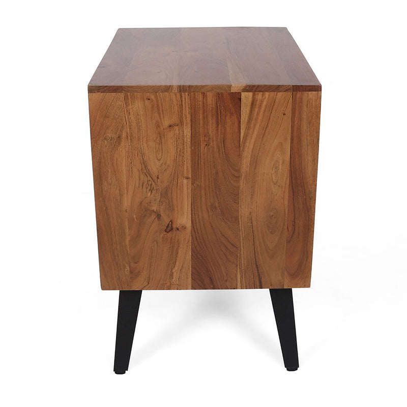 Asther Bedside Table - Natural Brown