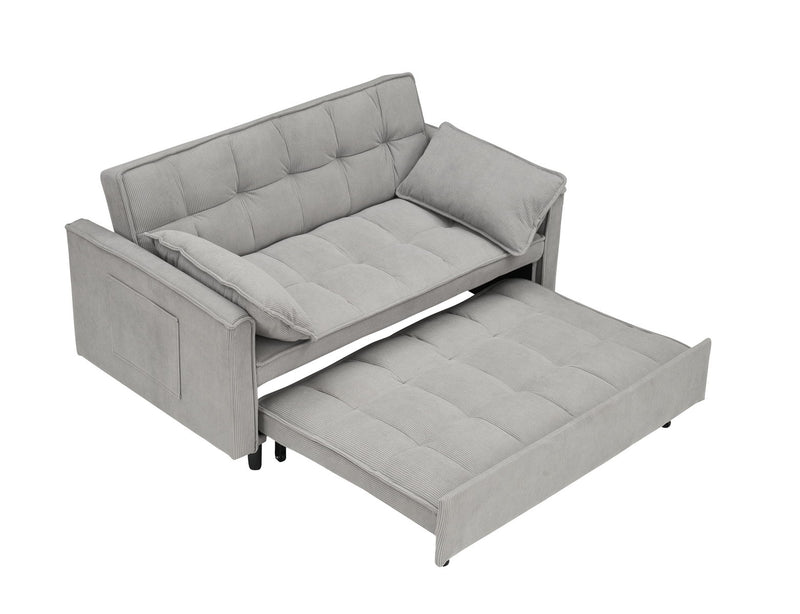 Two-Seat Casual Sofa With Pull Out Bed, Living Room Furniture