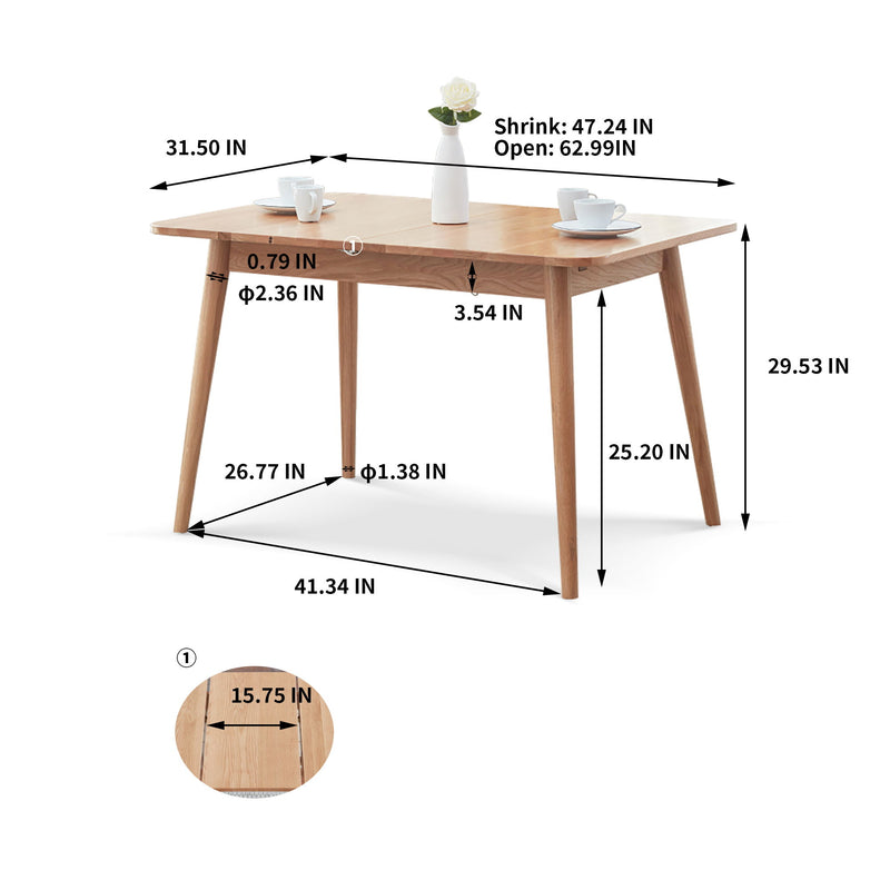 Round Corner Diagonal Leg Telescopic Table For 6 - 8 People To Meet Dining Table