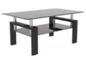 Tempered Clear Glass Coffee Table, 2-Layers Coffee Table Living Room Center Table