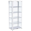 Aero - 5-Shelf Display Curio Cabinet With Led Lighting