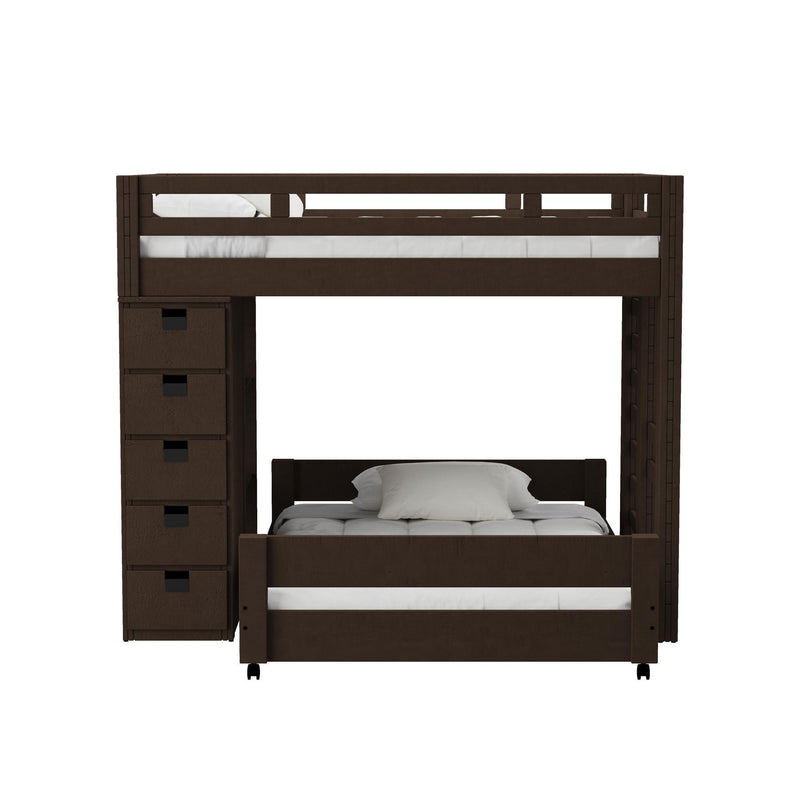 Cali Kids - Complete Basic Loft Bookcase Bed