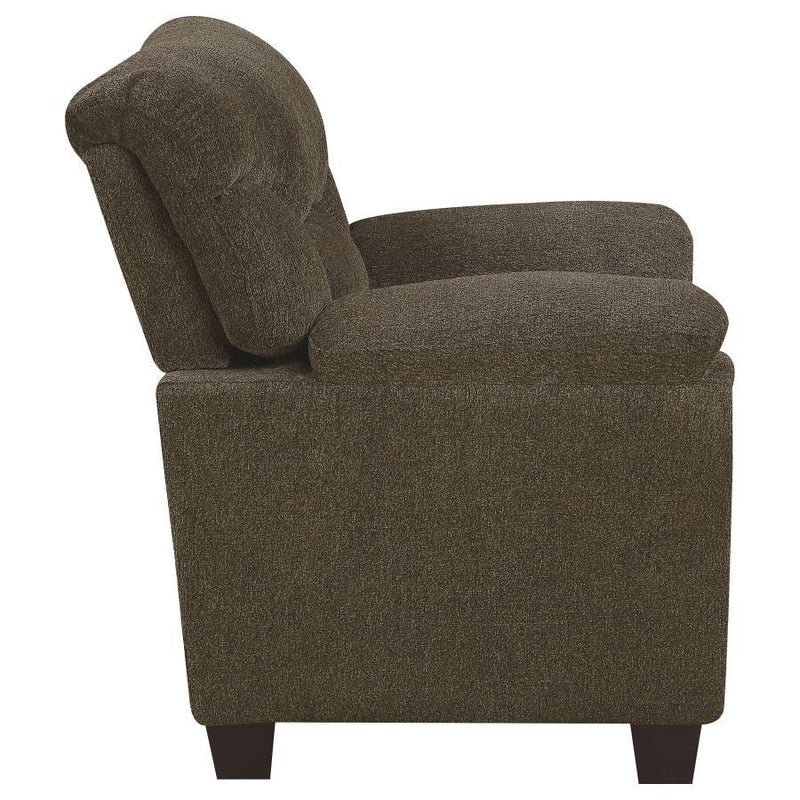 Clementine - Upholstered Padded Arm Accent Chair