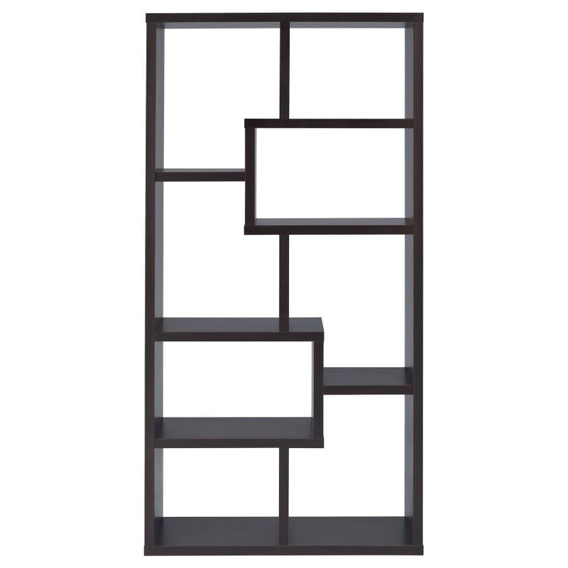 Theo - 10-Shelf Geometric Bookcase