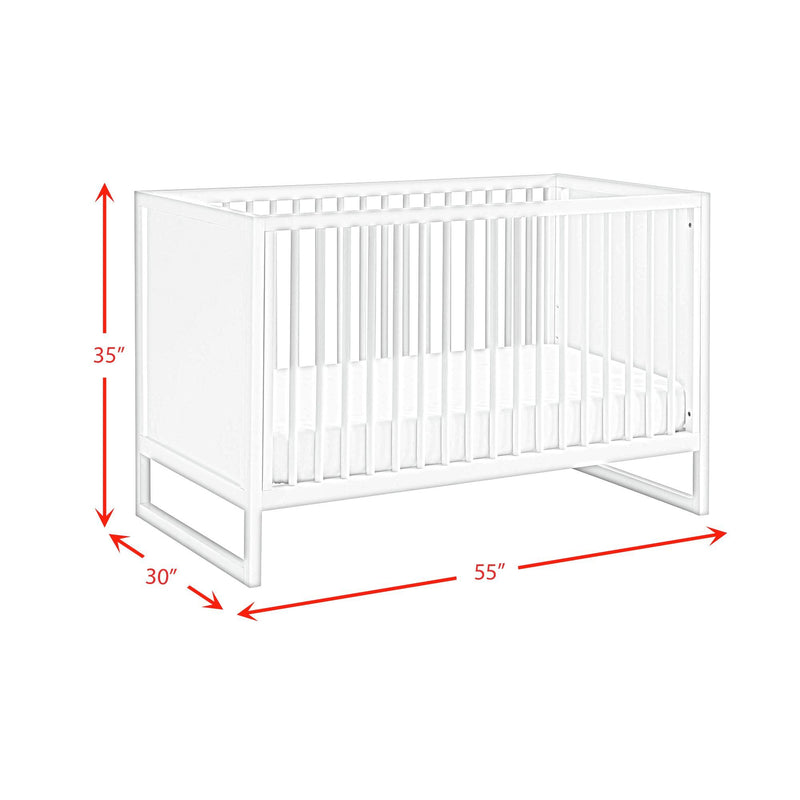 Lauren - Crib And Dresser With Topper - White