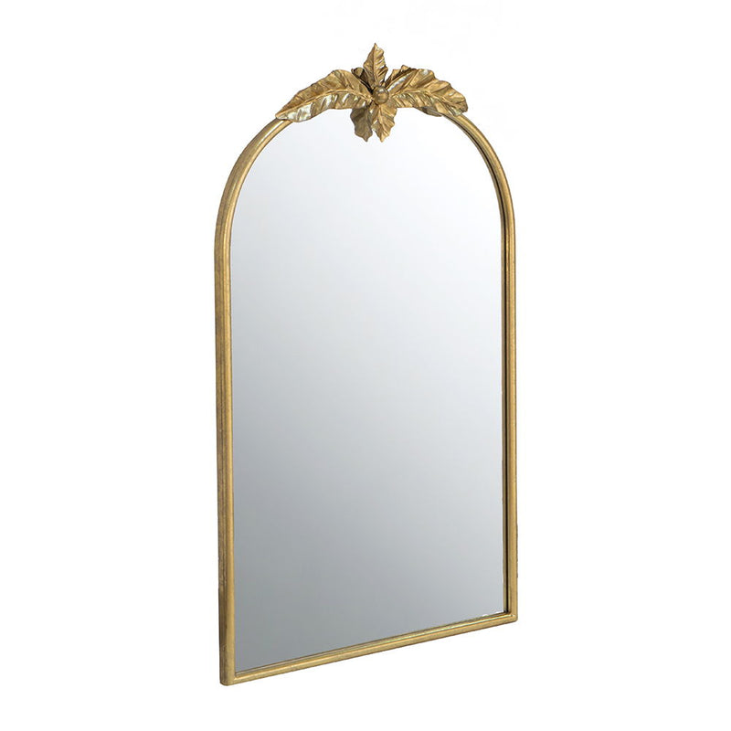 Arched Wall Mirror With Metal Frame, Wall Mirror For Living Room, Bedroom Hallway