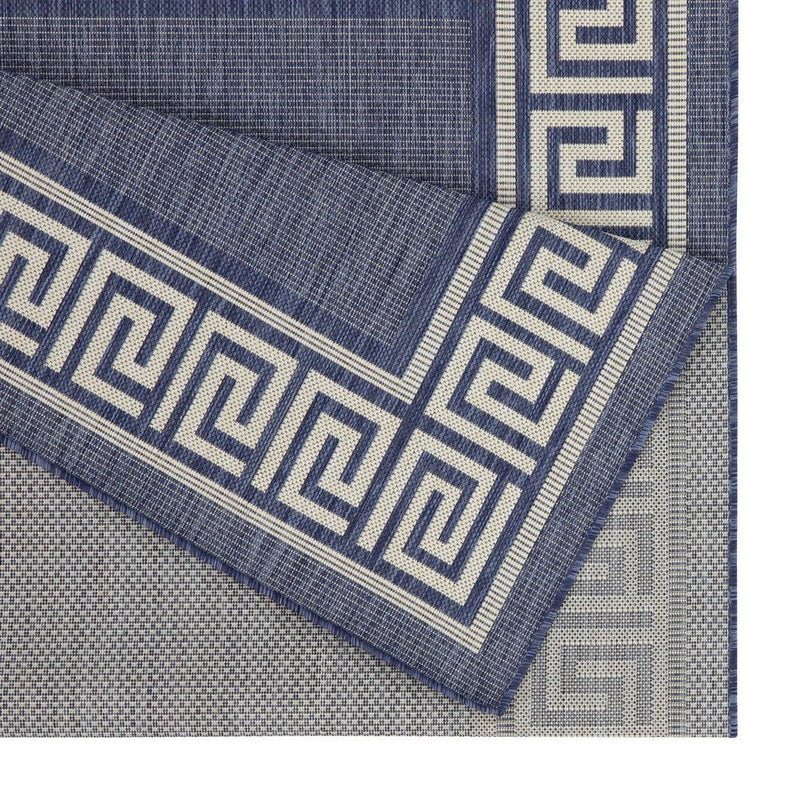 Sunshine - 5'3" X 7'3" Polypropylene Indoor / Outdoor Area Rug - Blue