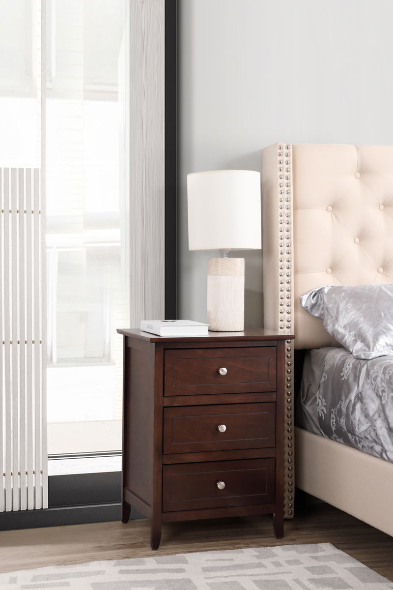 Daniel - 3 Drawer Nightstand