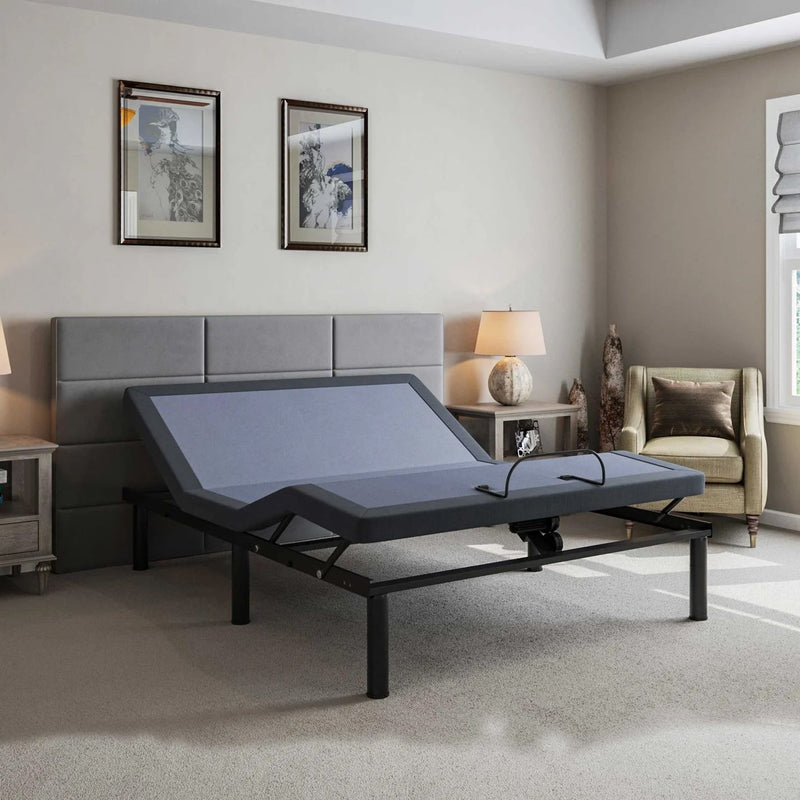 Bt2000 - King Adjustable Bed - Blue / Gray