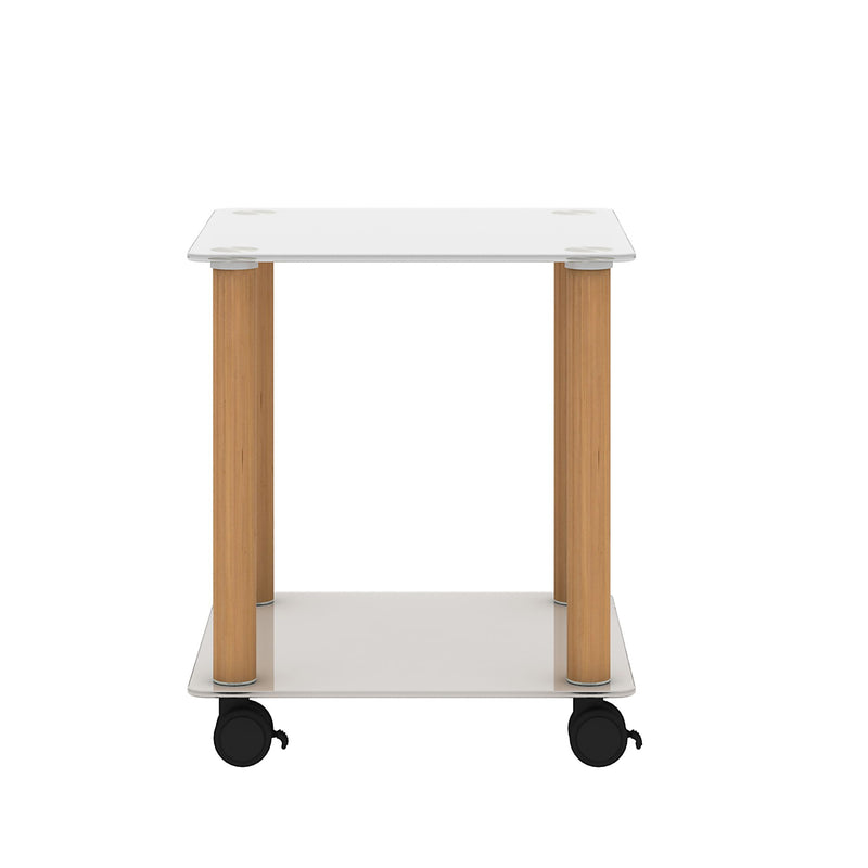 Side Table, 2 Tier Space End Table, Modern Night Stand, Sofa Table, Side Table With Storage Shelve