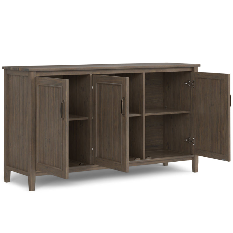 Lev - Wide Storage Cabinet - Smoky Brown