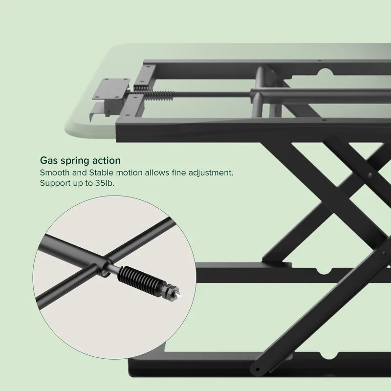 Computer Lifting Desk - Black