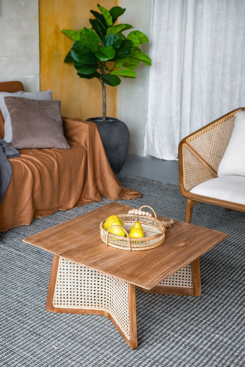 Teak Coffee Table - Natural Brown