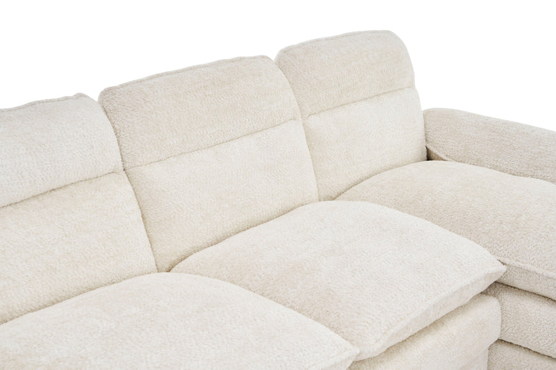 U-Shaped Profile Sofa, Including Two Single Seats And Two Chaise, Modular Sofa, Chenille Sofa