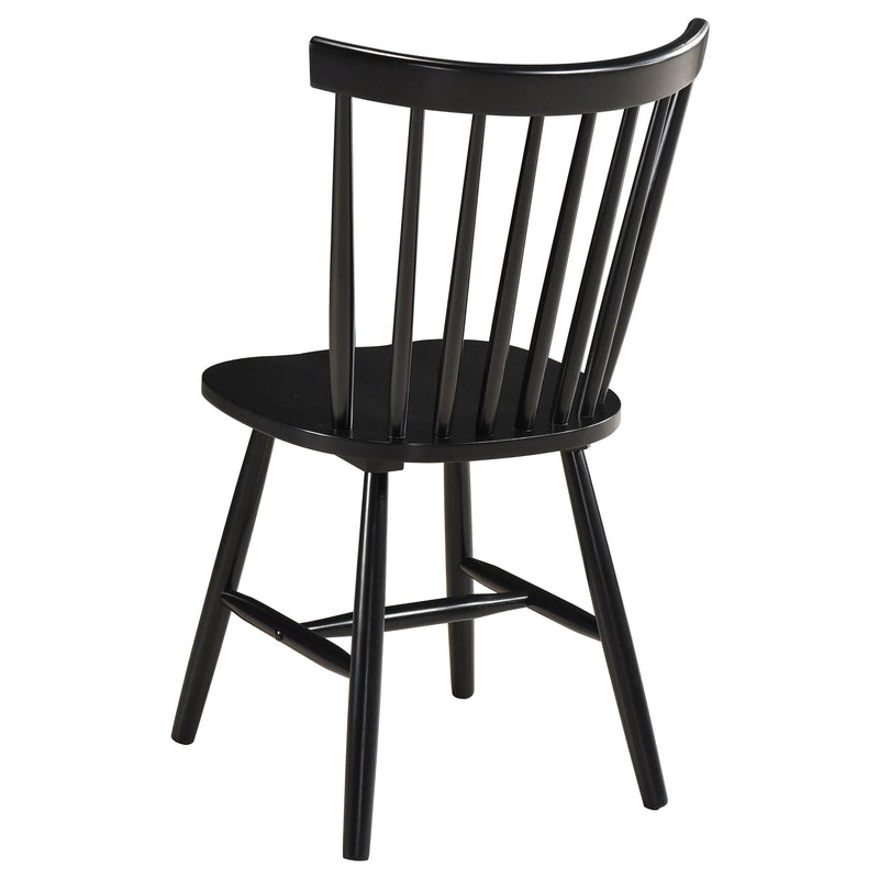 Hollyoak - Windsor Spindle Back Dining Side Chairs (Set Of 2) - Black