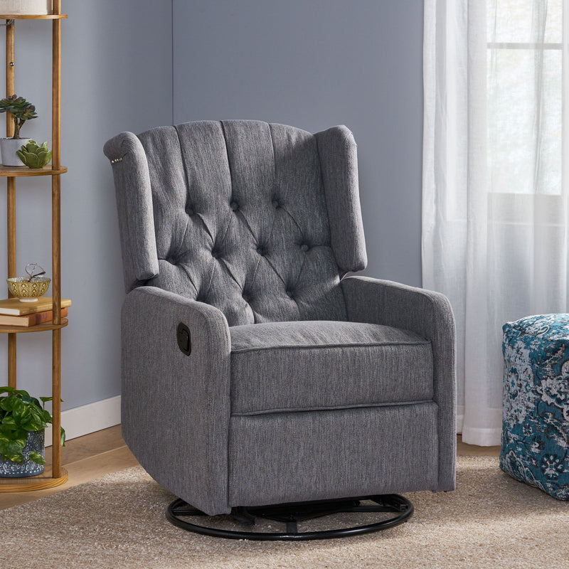 Classic Design, Manual Recliner Chair With 360 Degree Swivel