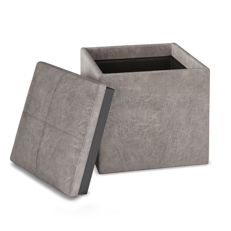 Rockwood - Cube Storage Ottoman with Tray