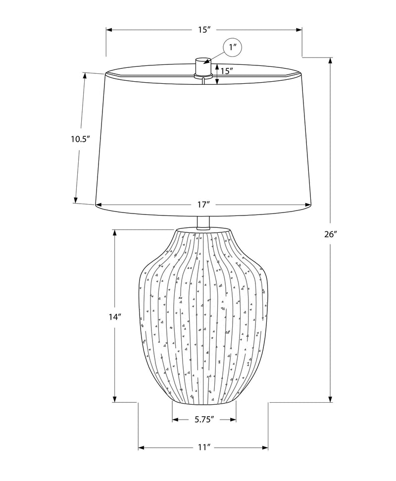 Lighting, Table Lamp, Ceramic, Transitional - Cream