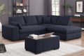 Joshua - 100" Sectional Sofa with Right Facing Chaise and Console Ottoman