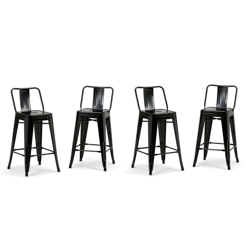 Rayne - 24" Metal Counter Height Stool (Set of 4)