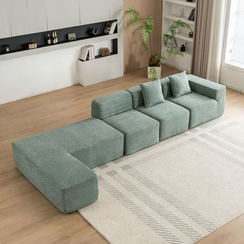 Sectional Sofa Full-Compressed Sofa Couch Free-Combined Sofa For Living Room