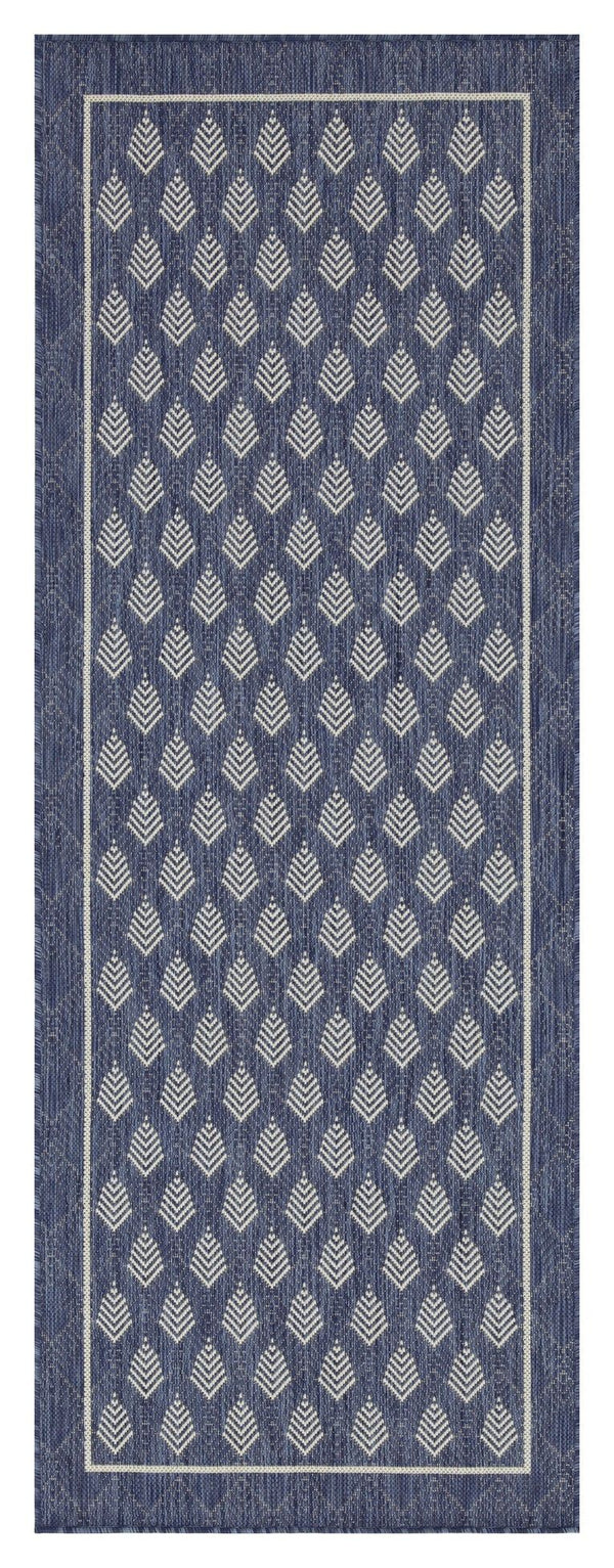 Sunshine - 2'7" X 7'3" Polypropylene Indoor / Outdoor Area Rug - Blue