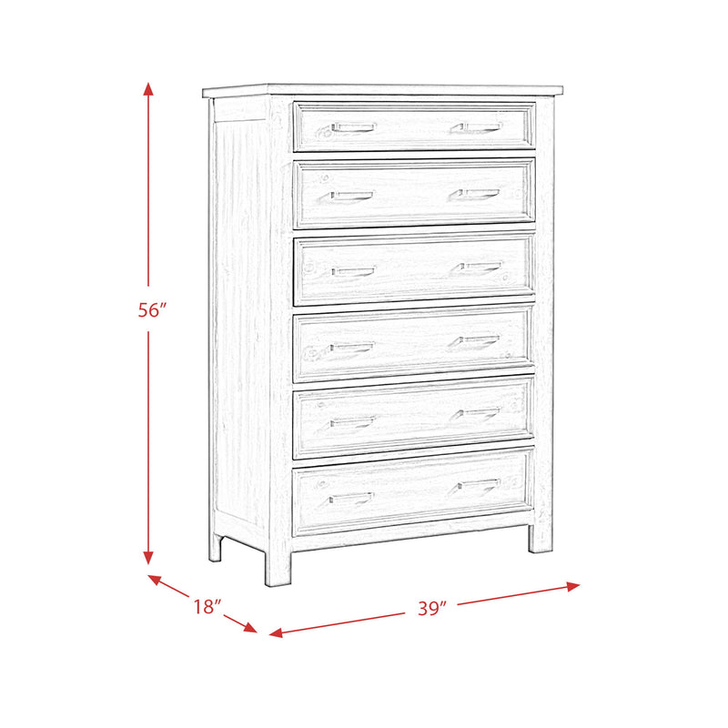 Sullivan - 6-Drawer Chest - Drift Grey