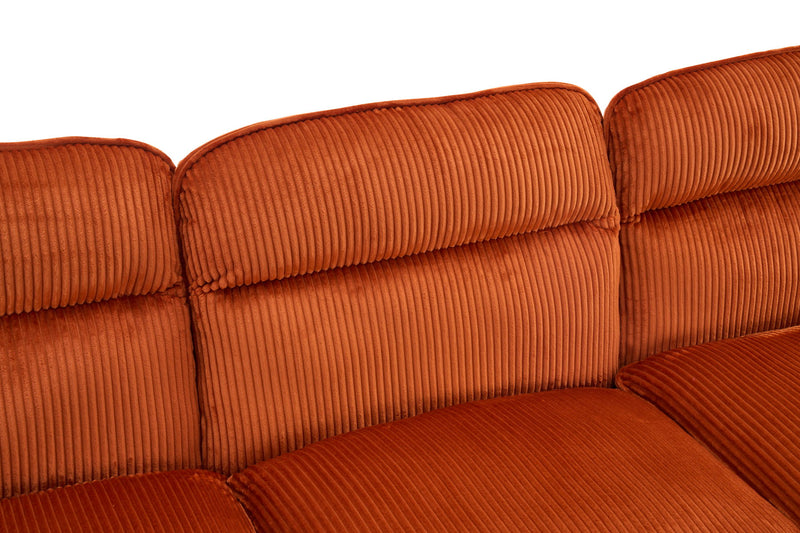 U-Shaped Profile Sofa, Including Two Single Seats And Two Chaise, Modular Sofa, Corduroy Sofa