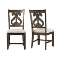 Stone - Wooden Swirl Back Side Chair (Set of 2)