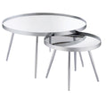 Kaelyn - 2 Piece Round Mirror Top Nesting Coffee Table