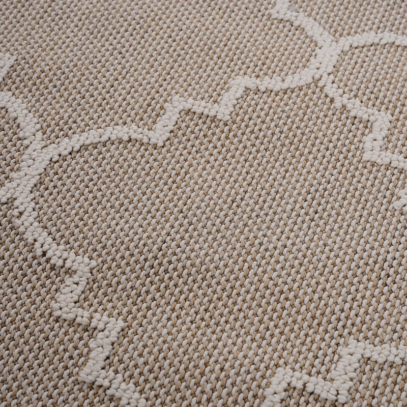 Guros - 5' x 7' Trellis Indoor / Outdoor Area Rug - Ivory