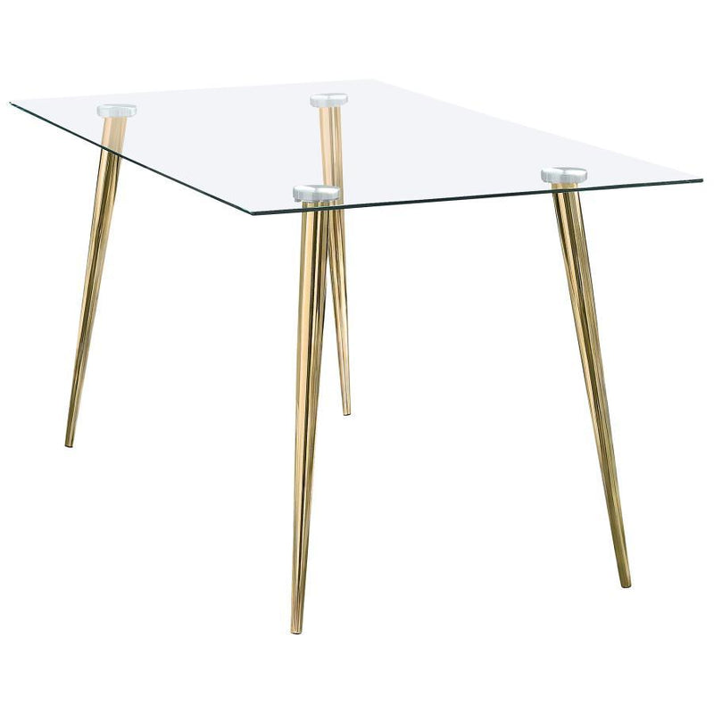 Gilman - Rectangle Glass Top Dining Table