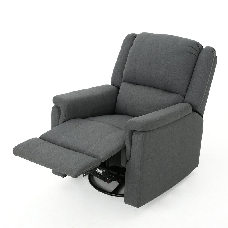 Glider Recliner With Swivel, Manual Reclining Chair