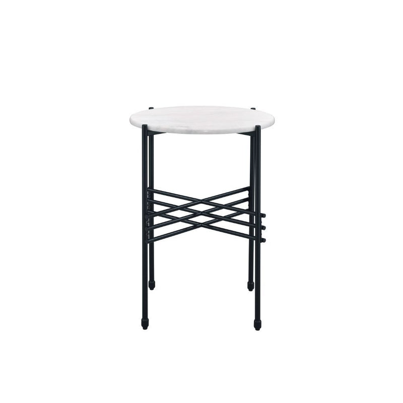 Taigi - Chair & Table - Gray Velvet & Black