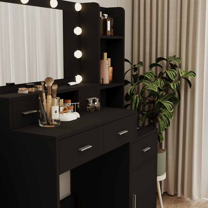 Newly Designed Smart Mirror Dressing Table With Drawers And Storage Cabinet, Dressing Table With Dressing Pad For Bedroom, Dressing Room