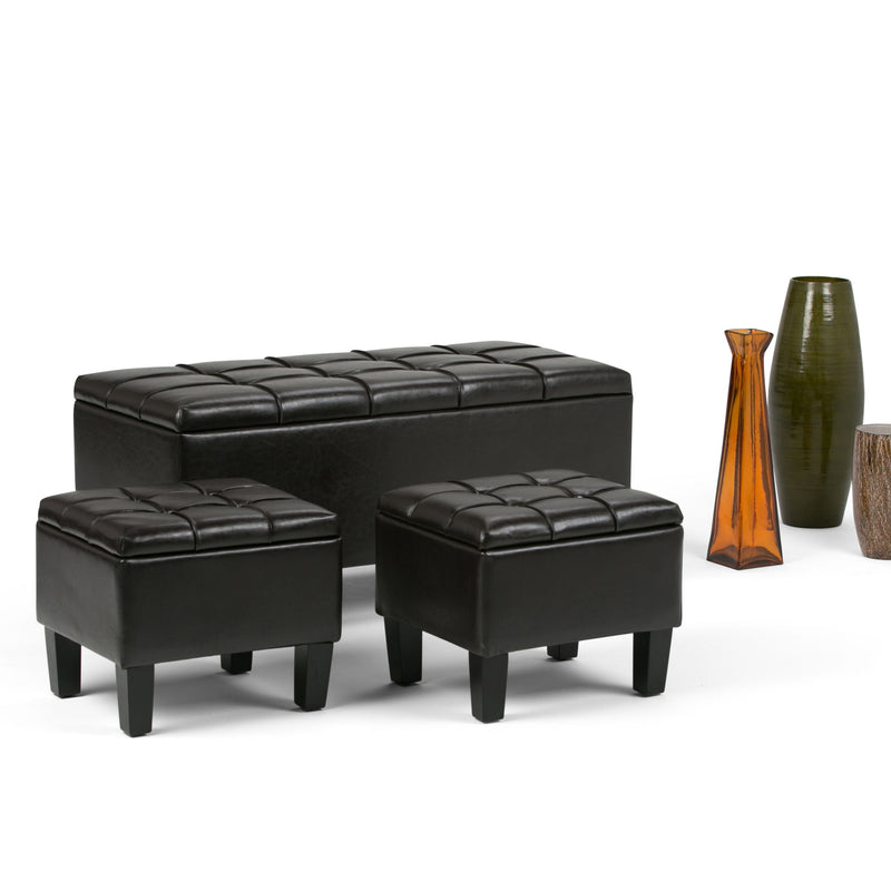 Dover - 3 Piece Storage Ottoman